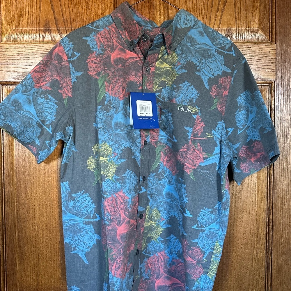 Huk Men's Multicolor Floral Shirt
